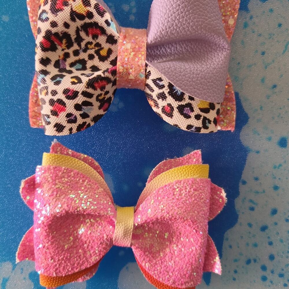 Handmade Glitter Bows